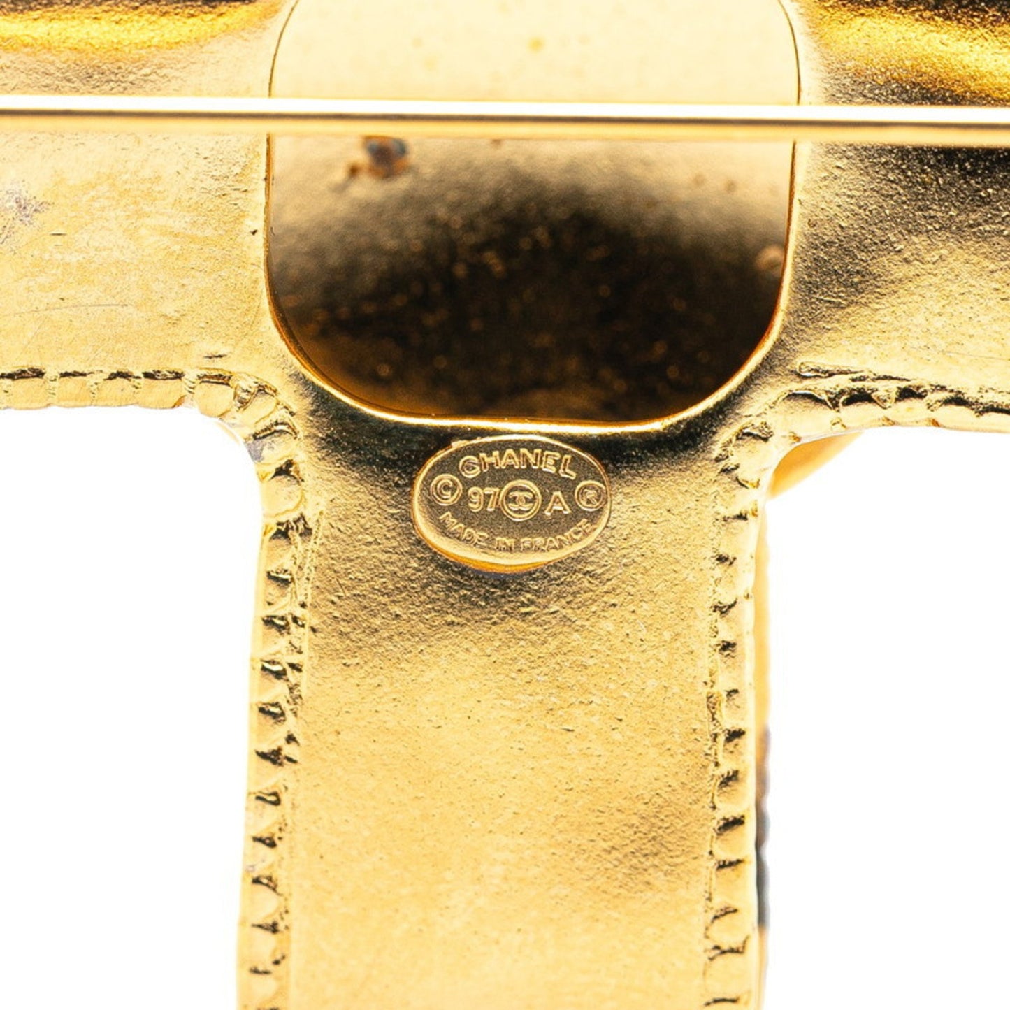 Chanel Gold Gold Plated Coco Mark
