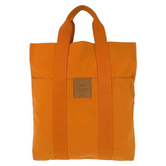 Hermès Orange Canvas Fourre Tout