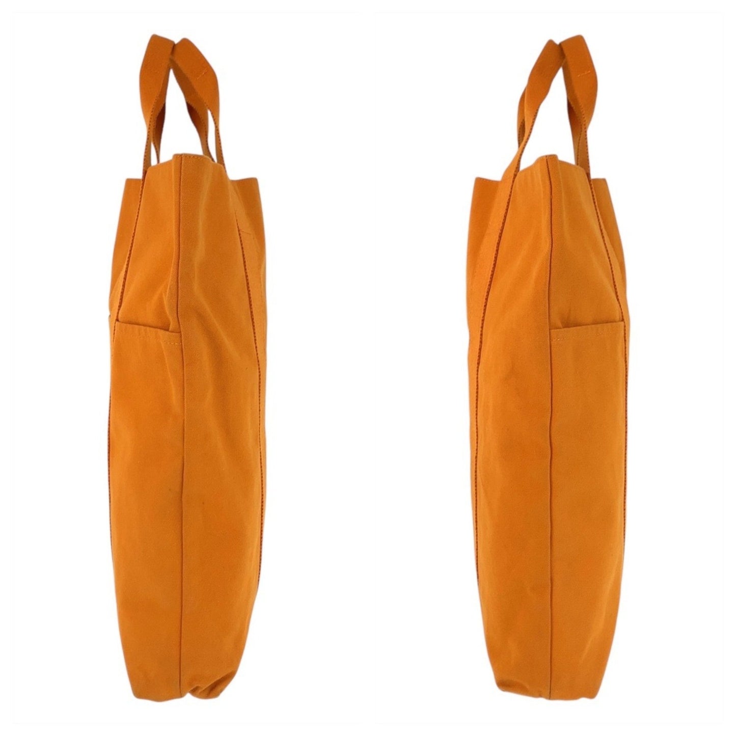 Hermès Orange Canvas Fourre Tout