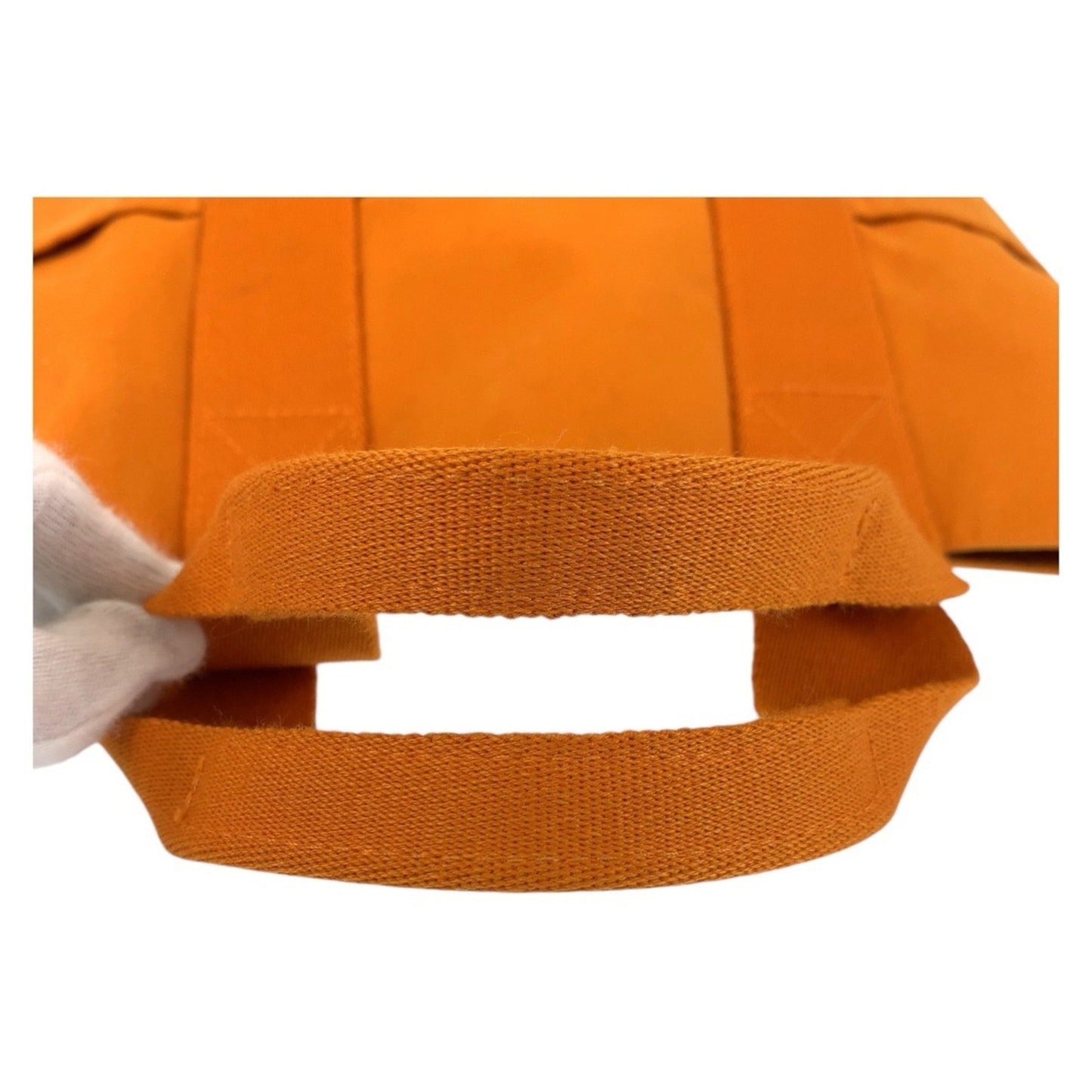 Hermès Orange Canvas Fourre Tout