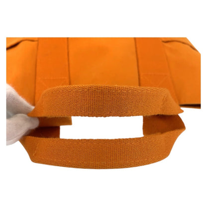Hermès Orange Canvas Fourre Tout
