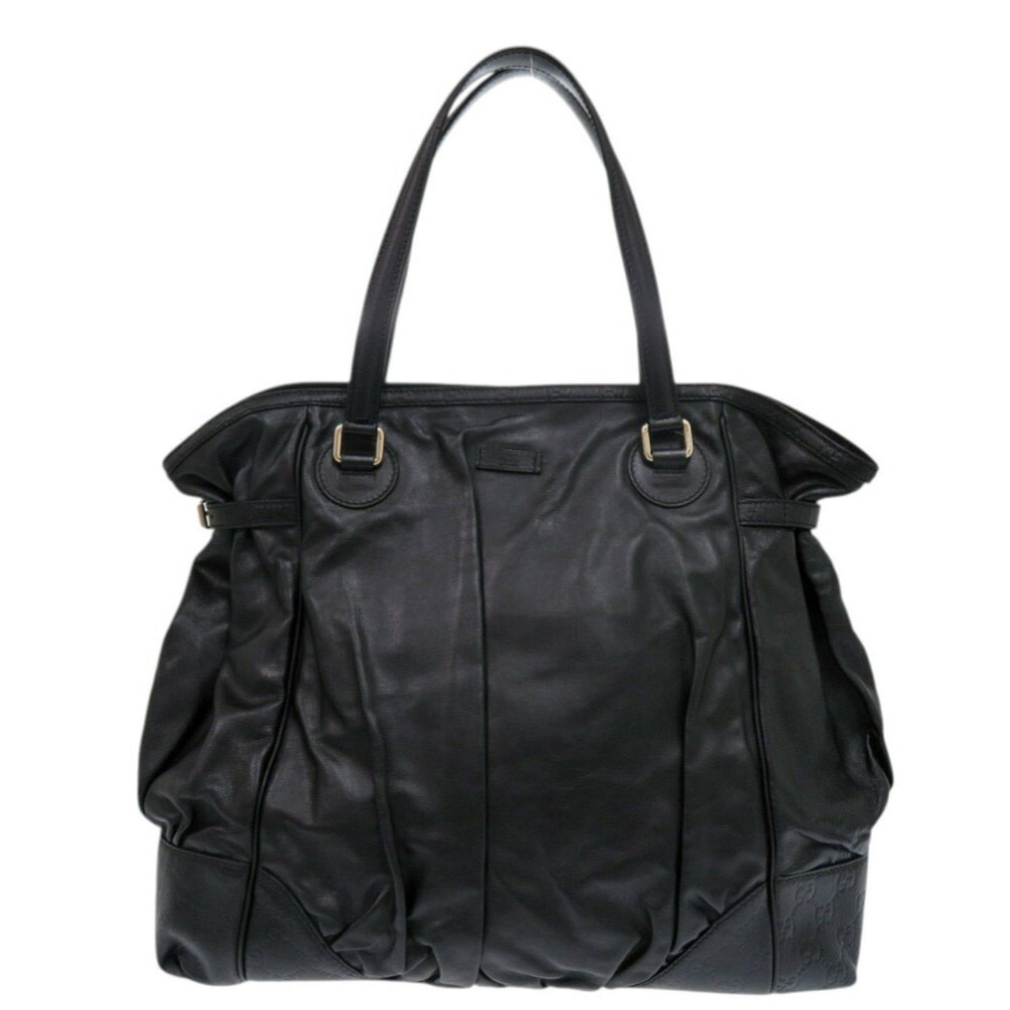 Gucci Black Leather Guccissima