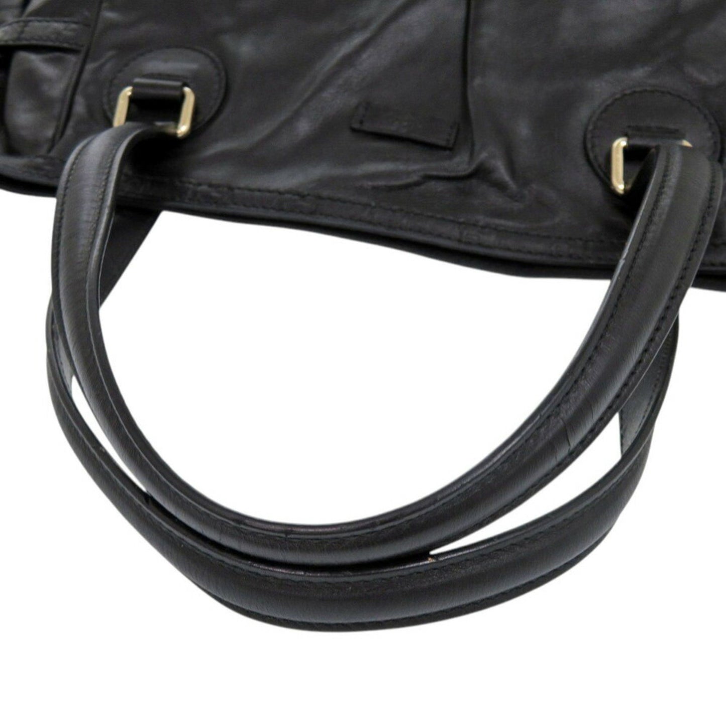 Gucci Black Leather Guccissima
