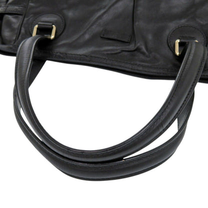 Gucci Black Leather Guccissima