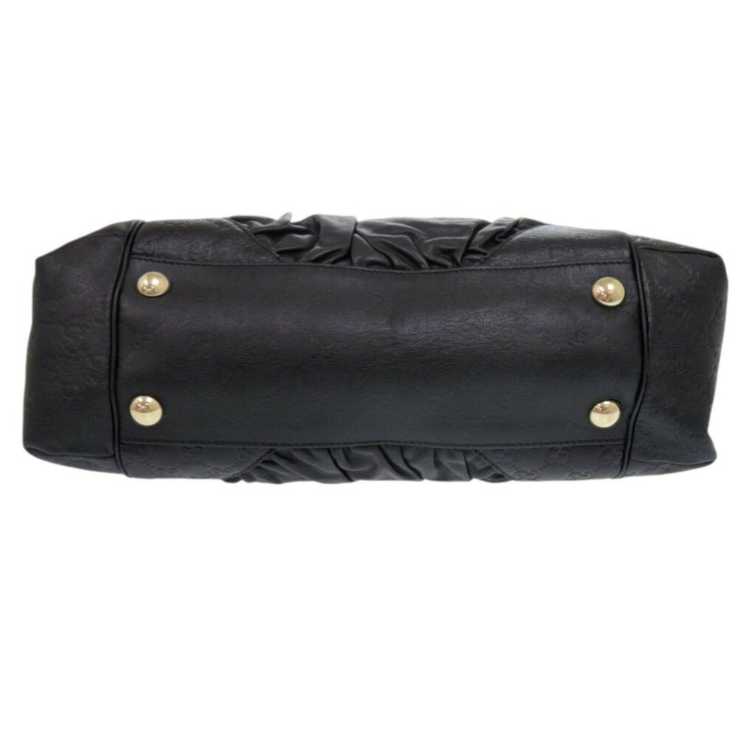 Gucci Black Leather Guccissima