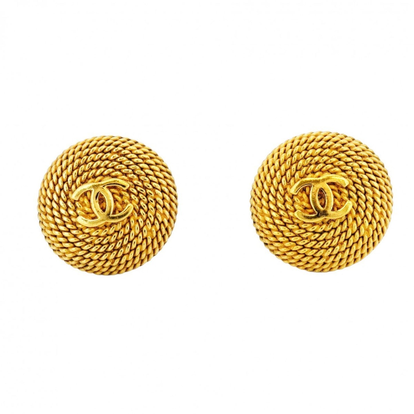 Chanel Gold Gold Plated Coco Mark