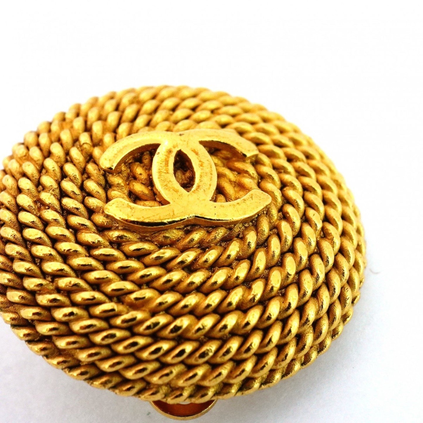 Chanel Gold Gold Plated Coco Mark