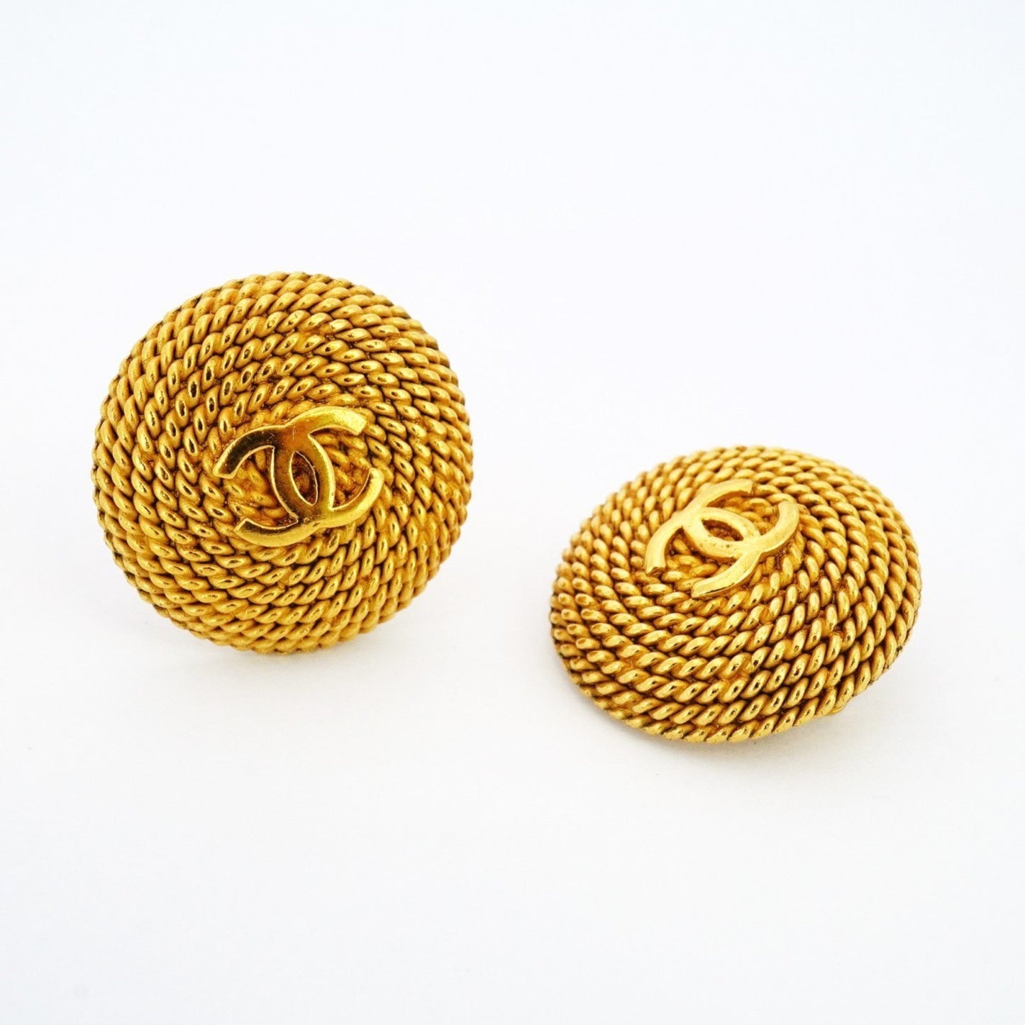Chanel Gold Gold Plated Coco Mark