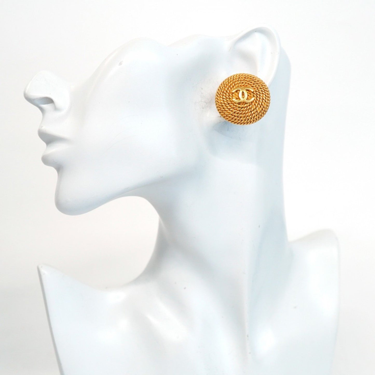 Chanel Gold Gold Plated Coco Mark