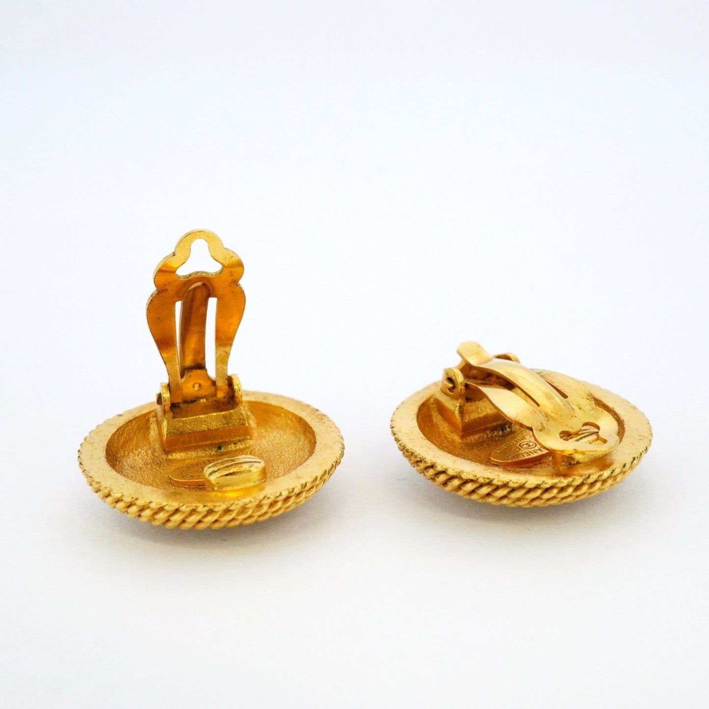 Chanel Gold Gold Plated Coco Mark