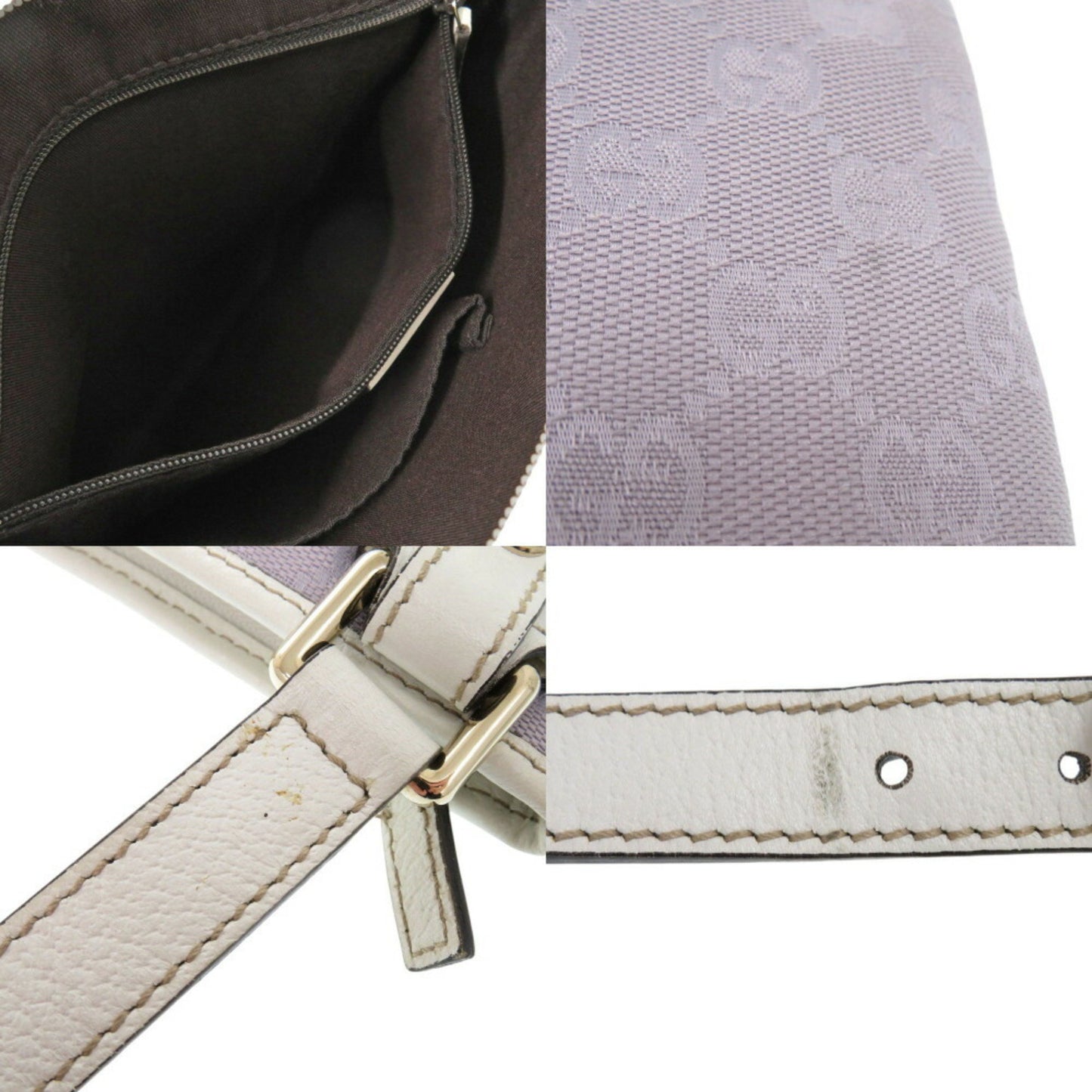 Gucci Purple Canvas Messenger