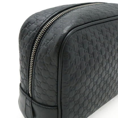 Gucci Black Leather Guccissima