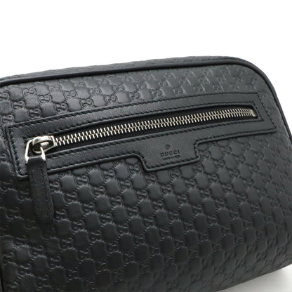 Gucci Black Leather Guccissima
