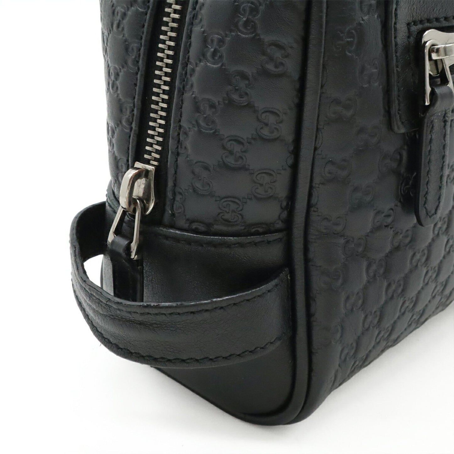 Gucci Black Leather Guccissima