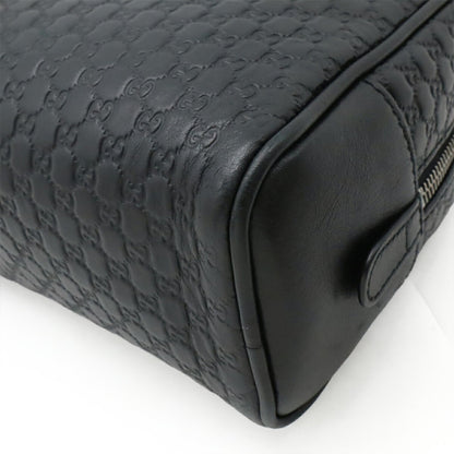 Gucci Black Leather Guccissima