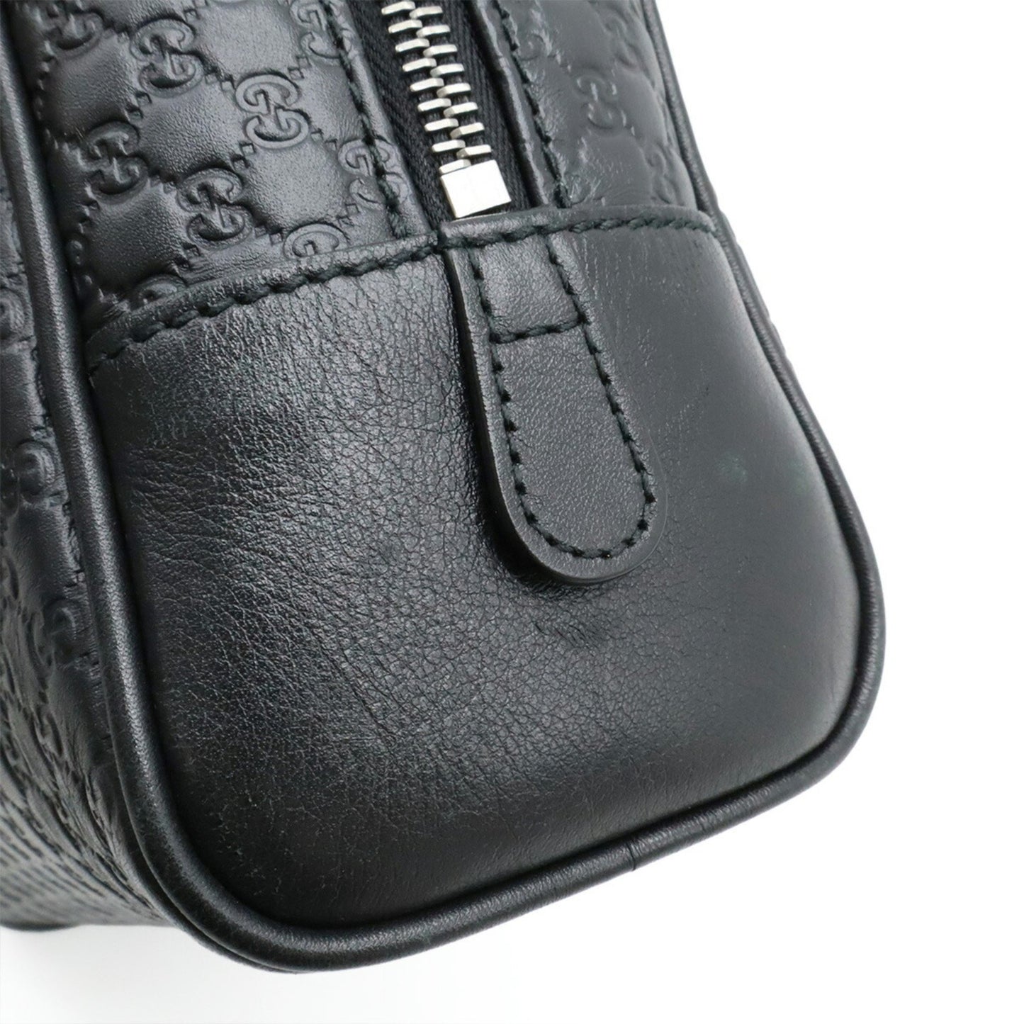 Gucci Black Leather Guccissima