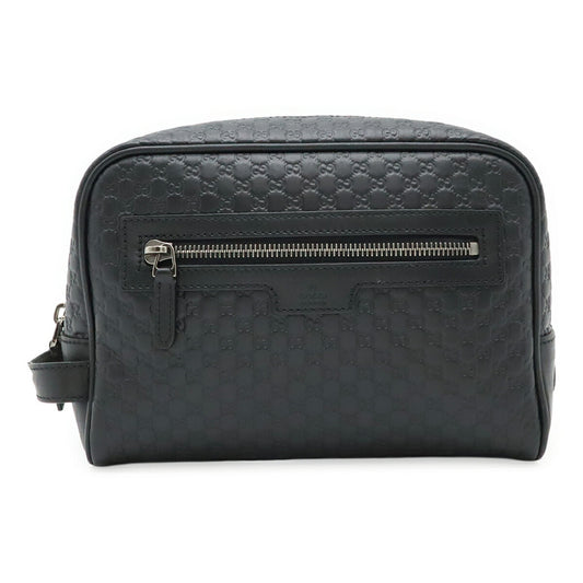Gucci Black Leather Guccissima