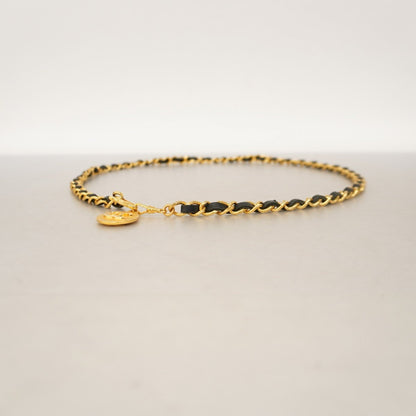 Chanel Black Gold Plated Coco Mark