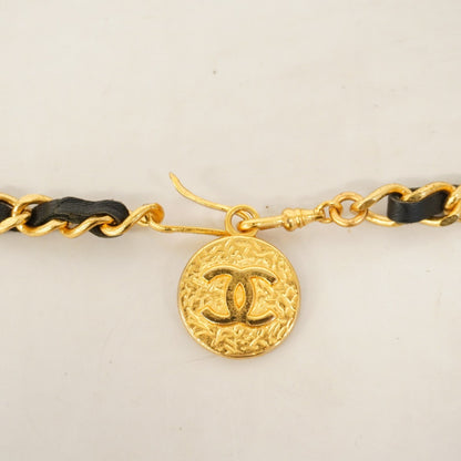 Chanel Black Gold Plated Coco Mark