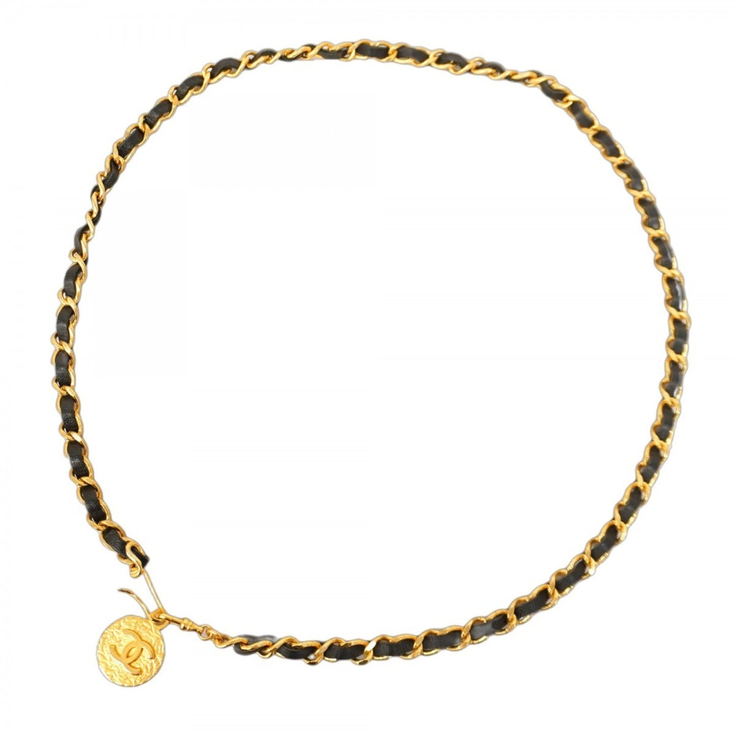 Chanel Black Gold Plated Coco Mark
