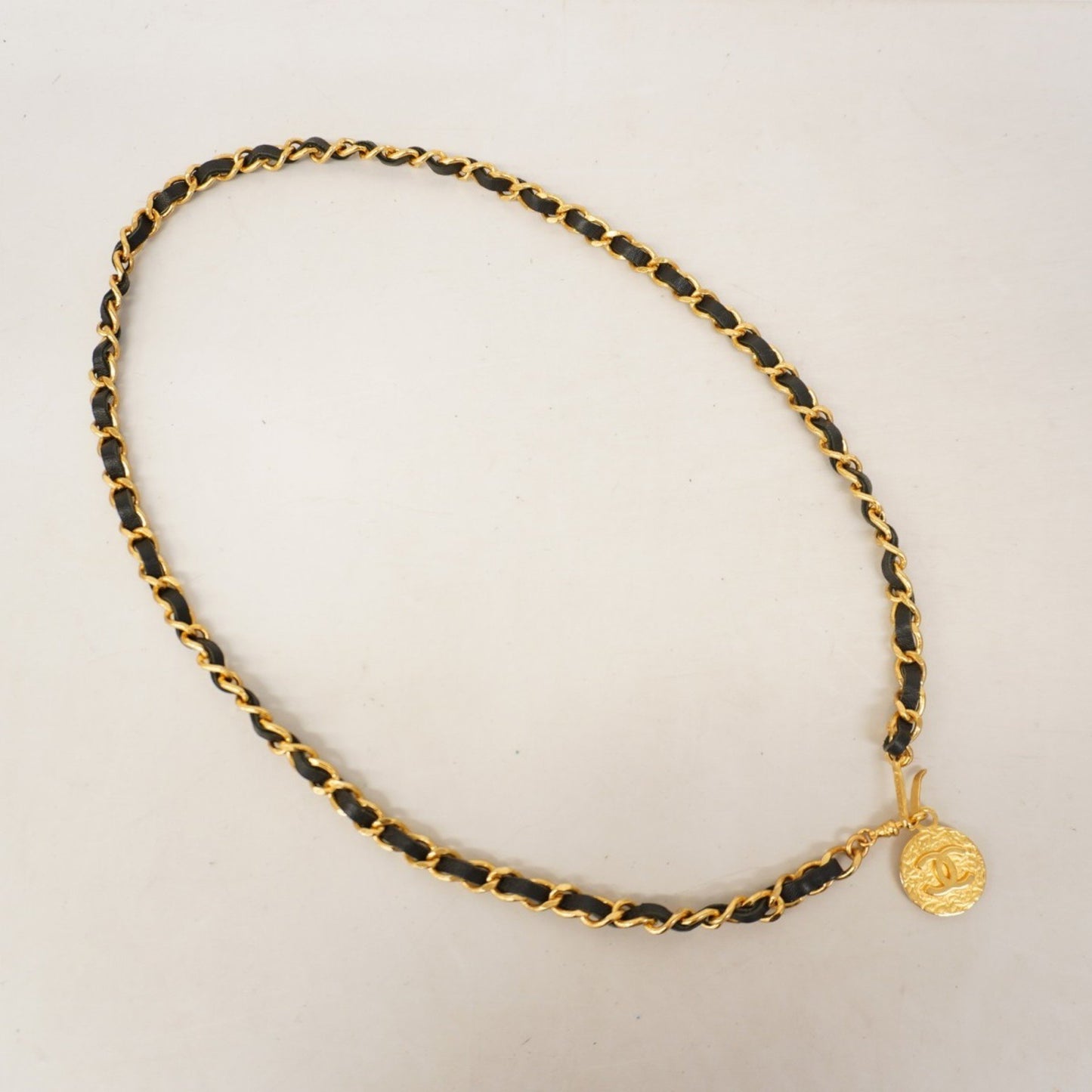 Chanel Black Gold Plated Coco Mark