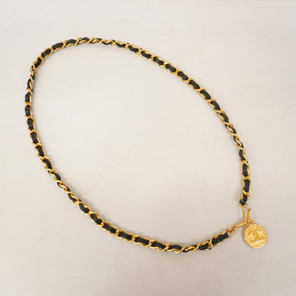 Chanel Black Gold Plated Coco Mark