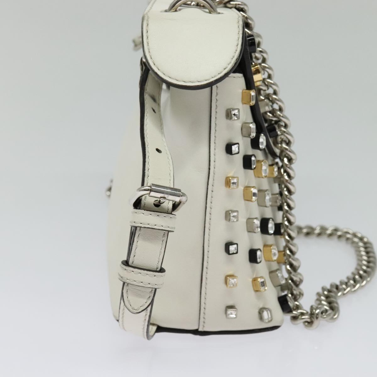 Fendi White Leather Back To School