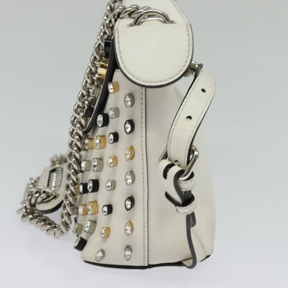 Fendi White Leather Back To School