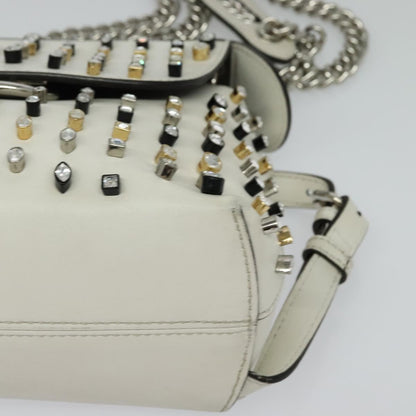 Fendi White Leather Back To School