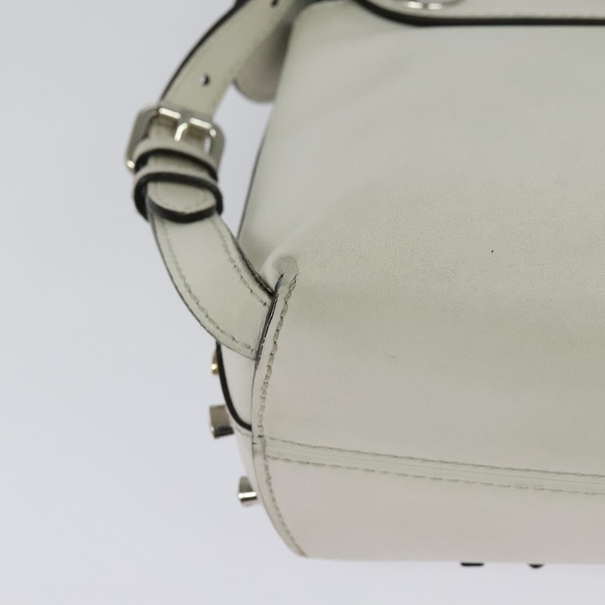 Fendi White Leather Back To School