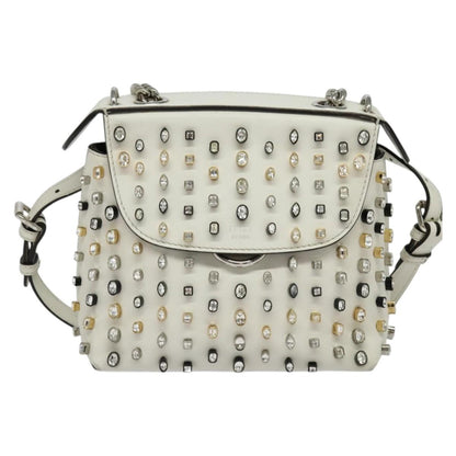 Fendi White Leather Back To School