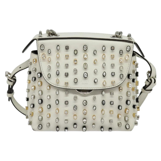 Fendi White Leather Back To School