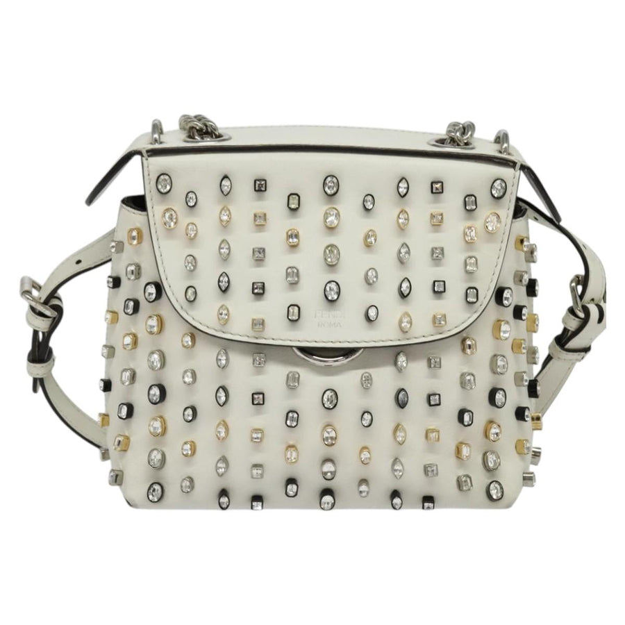 Fendi White Leather Back To School