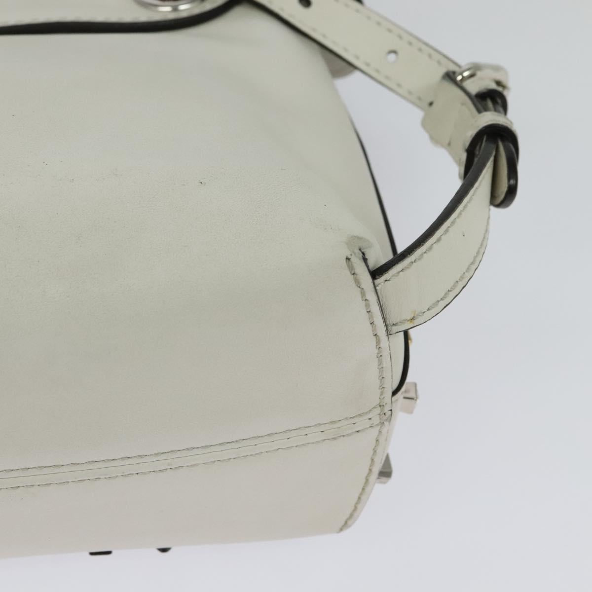 Fendi White Leather Back To School