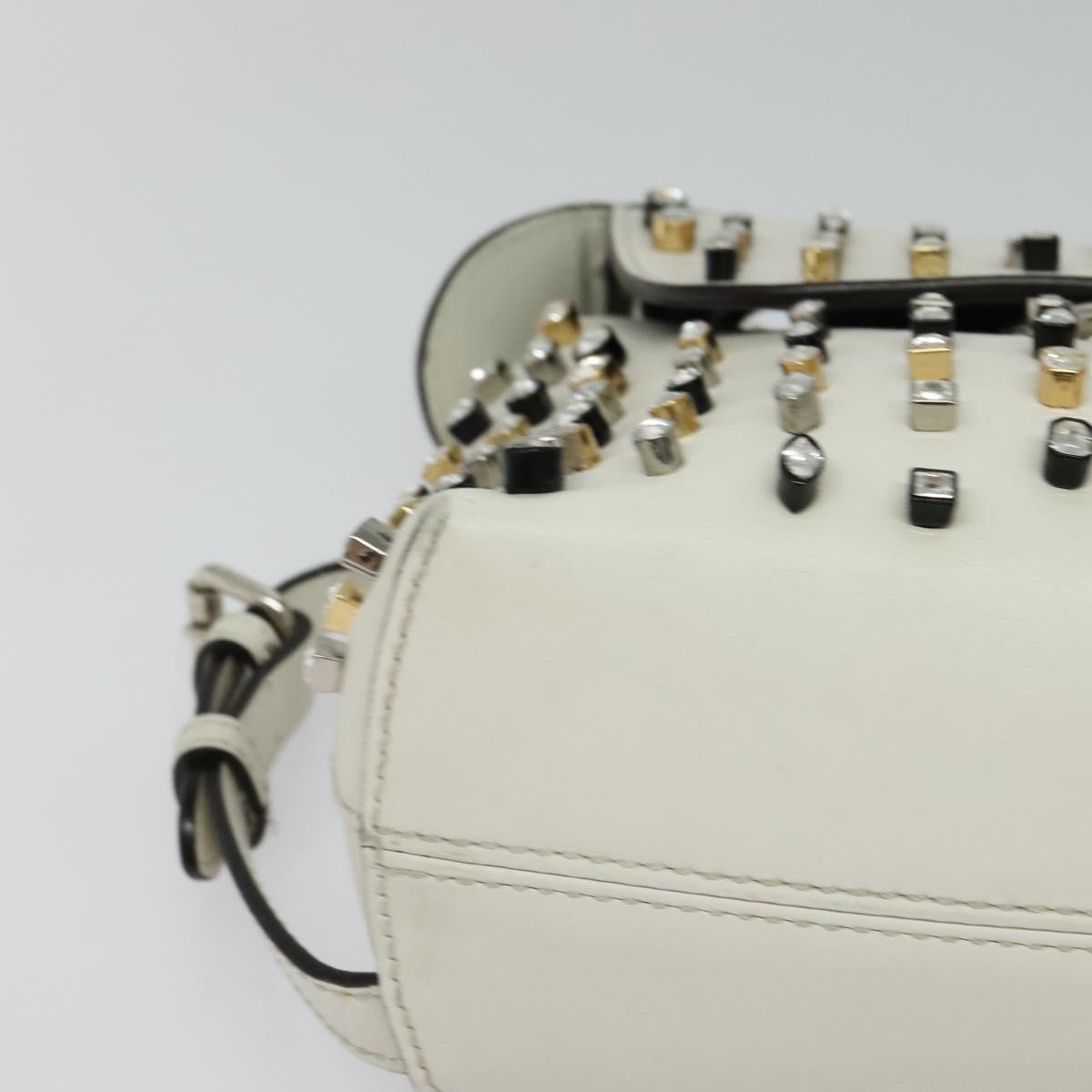 Fendi White Leather Back To School
