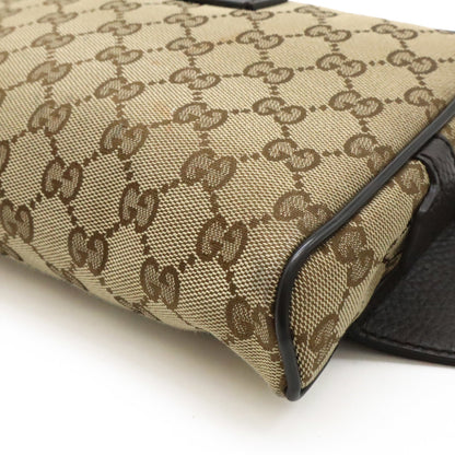 Gucci Brown Canvas, Leather Gg Canvas