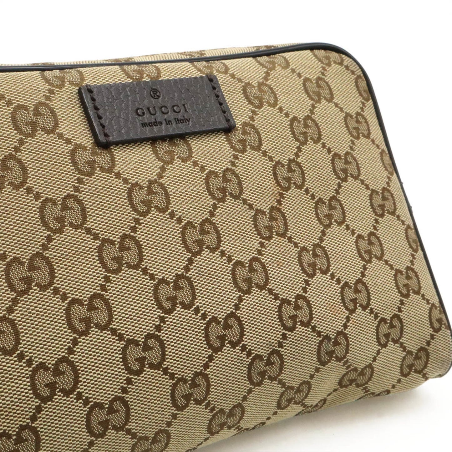 Gucci Brown Canvas, Leather Gg Canvas
