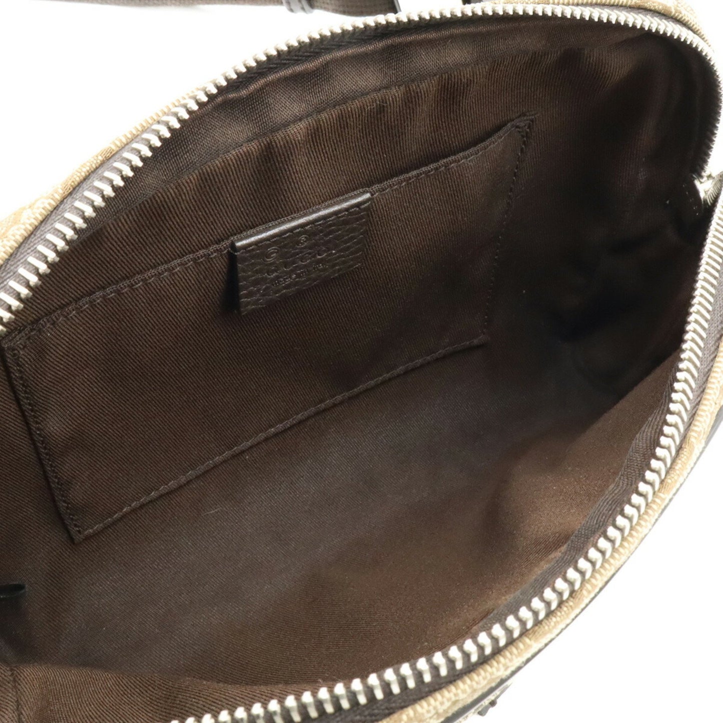 Gucci Brown Canvas, Leather Gg Canvas