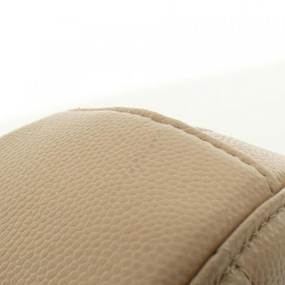 Chanel Brown Leather Round Mini