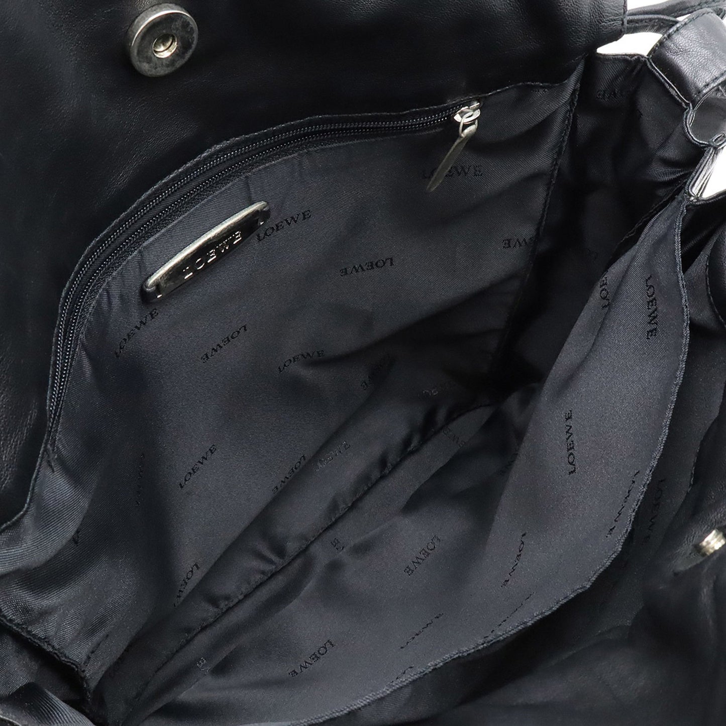 Loewe Black Leather Flamenco