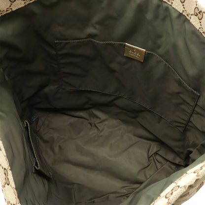 Gucci Brown Canvas, Leather Gg Canvas