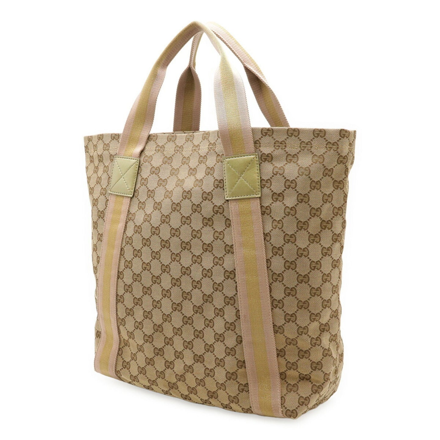 Gucci Brown Canvas, Leather Gg Canvas