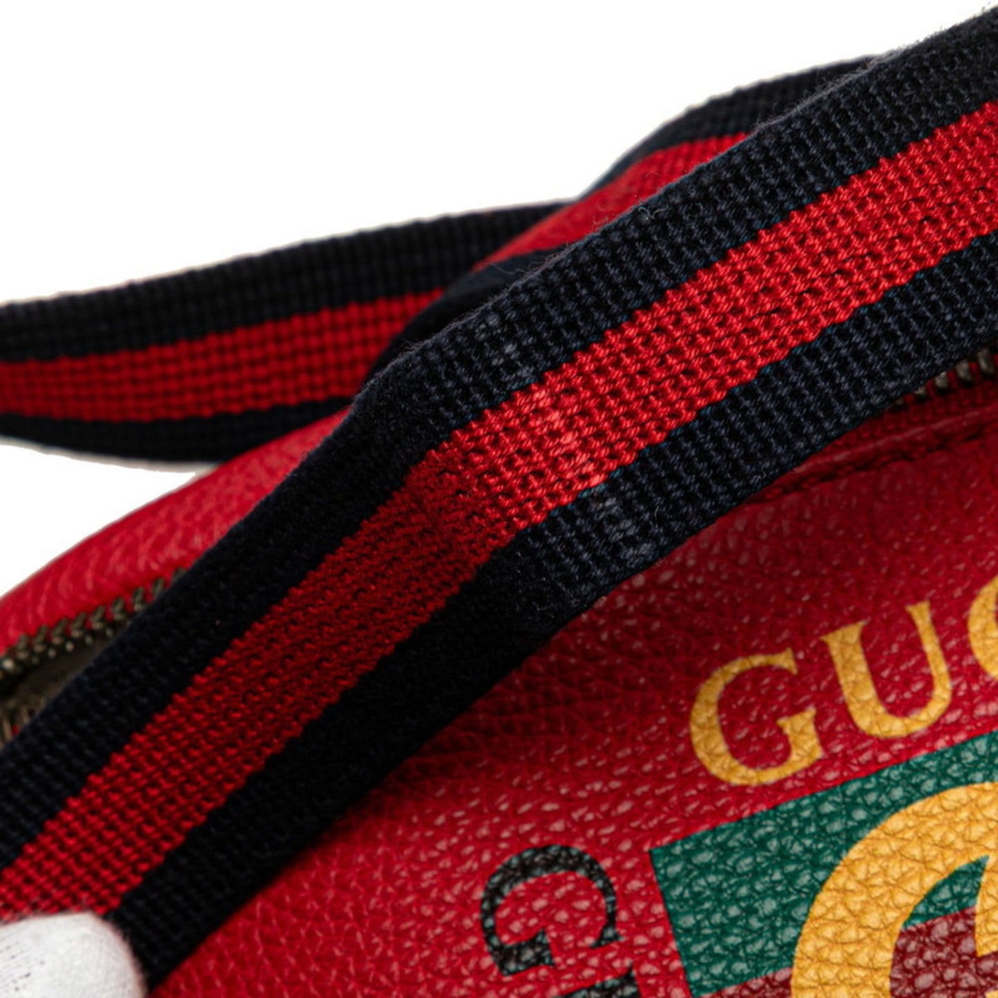 Gucci Red Leather Belt Bag