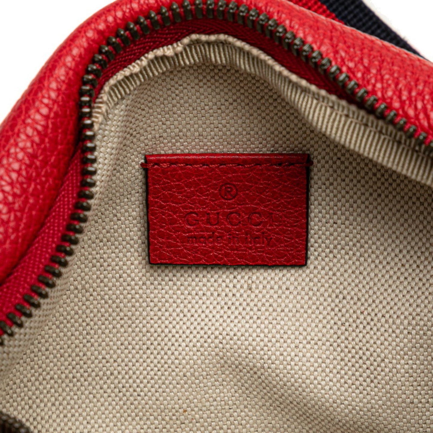Gucci Red Leather Belt Bag