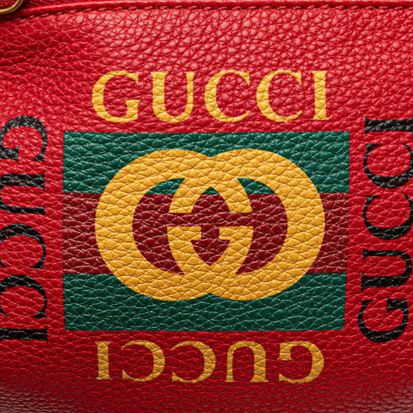 Gucci Red Leather Belt Bag