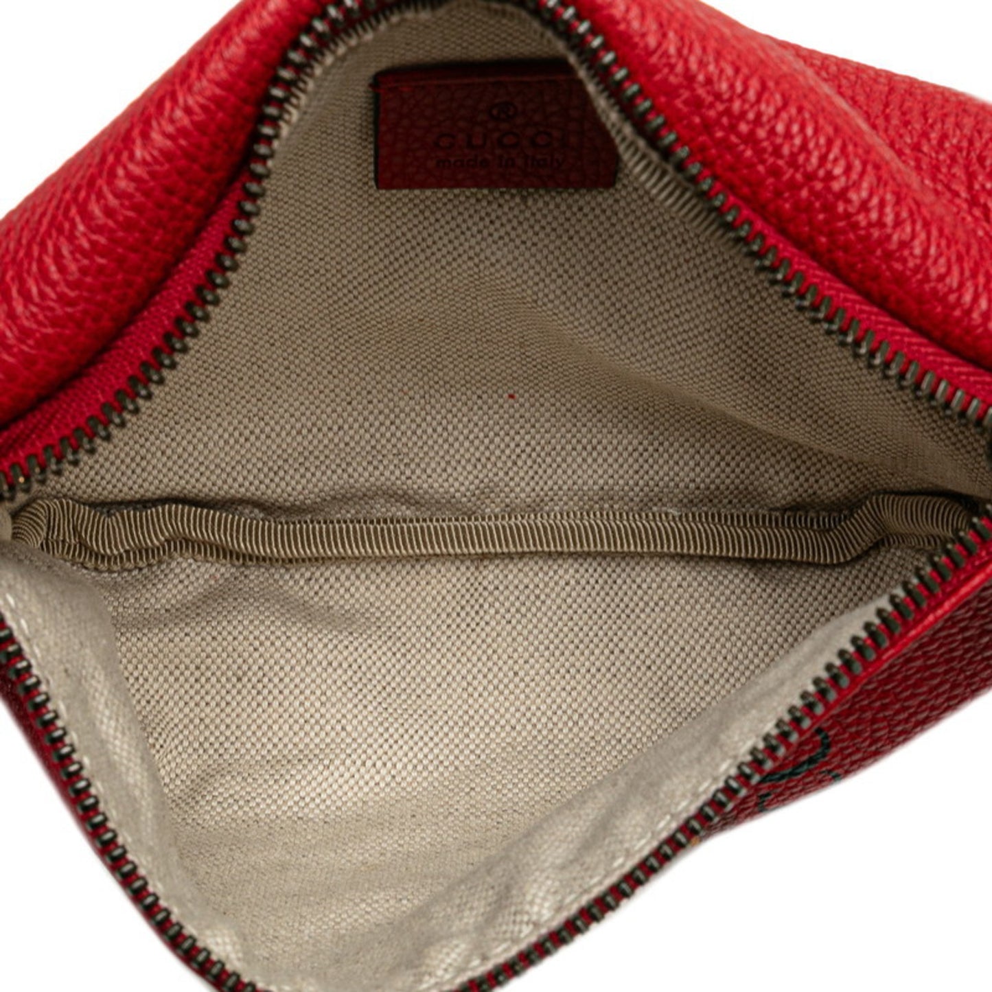 Gucci Red Leather Belt Bag