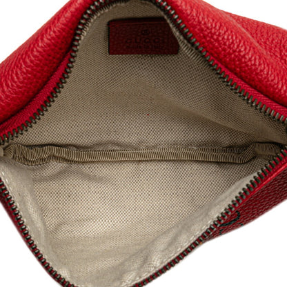 Gucci Red Leather Belt Bag