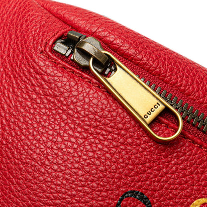 Gucci Red Leather Belt Bag