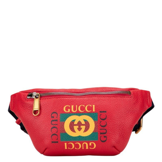 Gucci Red Leather Belt Bag