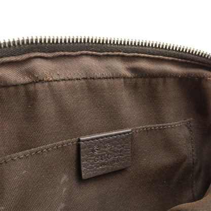 Gucci Brown Canvas, Leather Gg Canvas